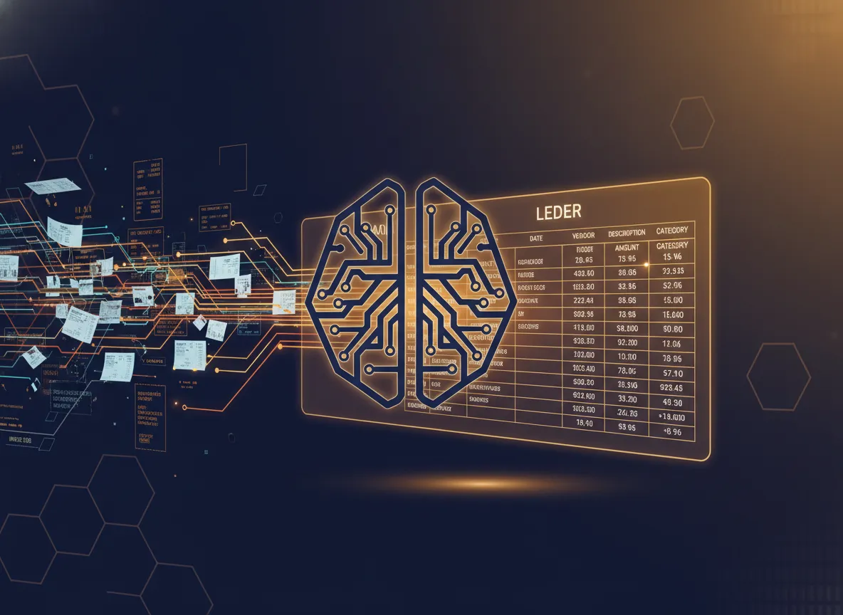 AI agent automating financial ledger