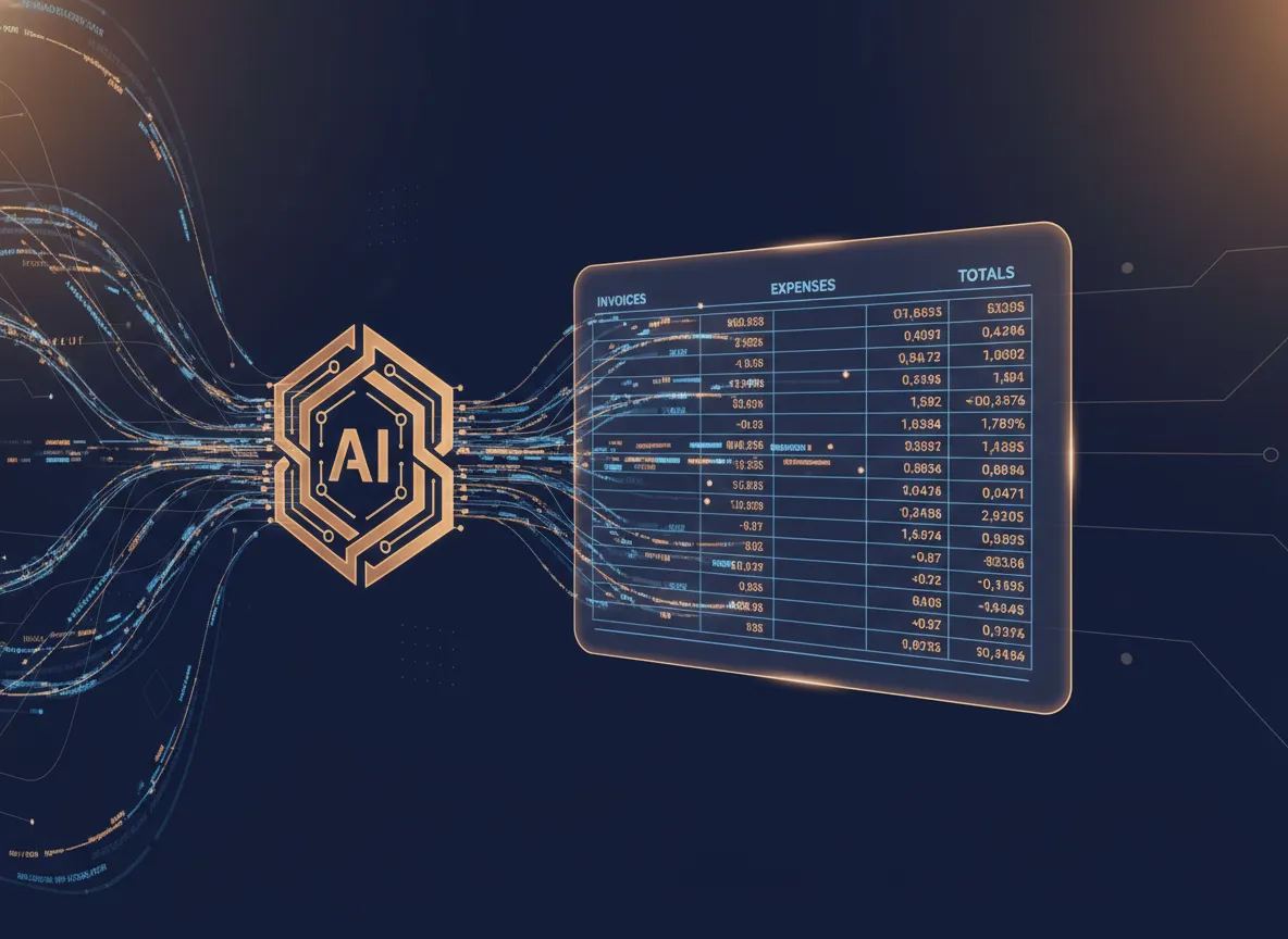 AI agent automating financial ledger