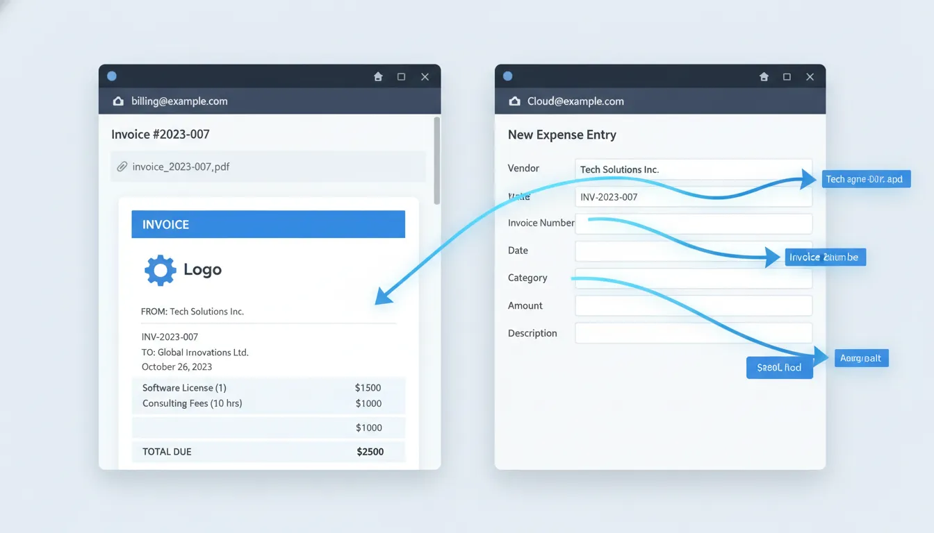 Cross-application data entry