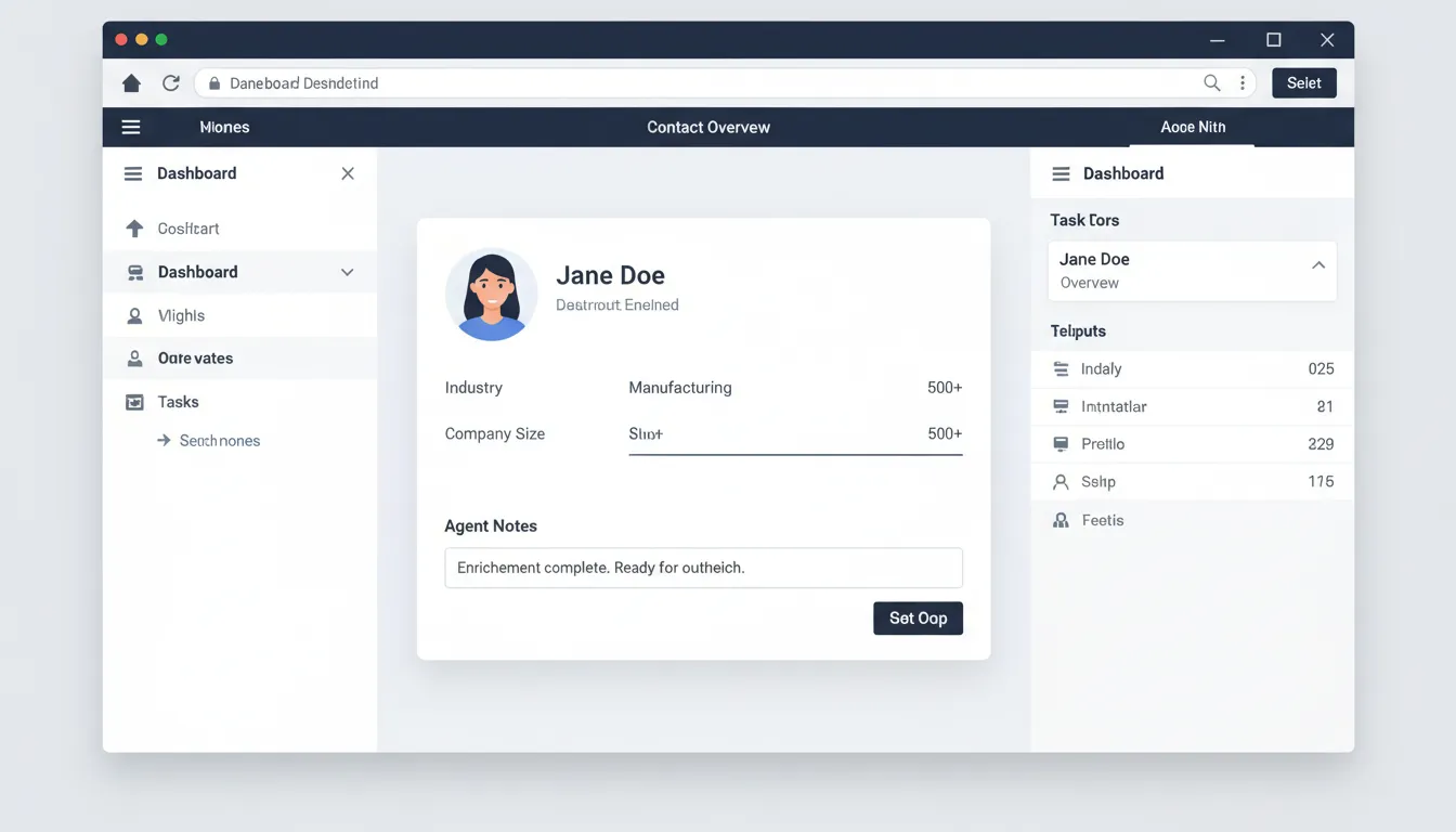 CRM record enriched by AI agent